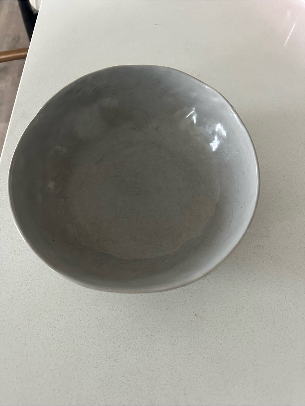 crate&barrel mercer light gray low profile bowl set of 6